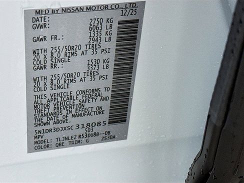 New 2025 Nissan Pathfinder Platinum w/ Cargo Package image 35