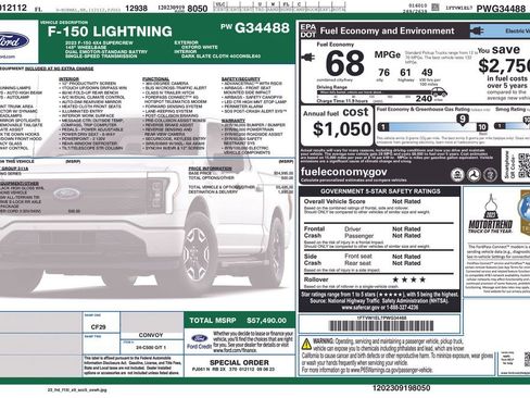 Used 2023 Ford F150 Lightning XLT image 6