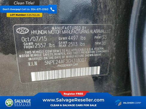 Used 2016 Hyundai Sonata SE w/ Cargo Package FWD image 16