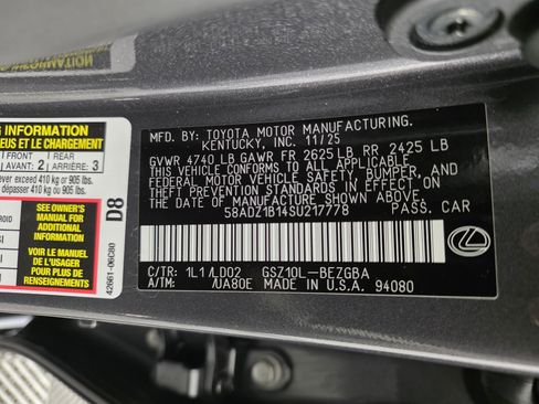 New 2025 Lexus ES 350 w/ Premium Package image 34