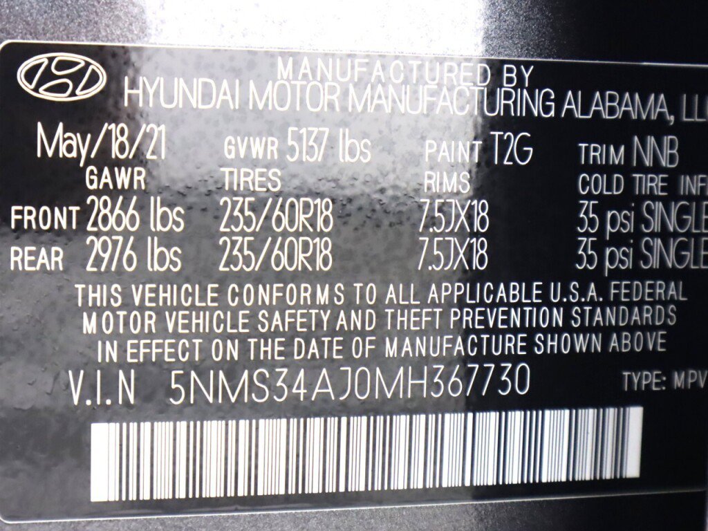 Used 2021 Hyundai Santa Fe SEL w/ Convenience + Premium Package FWD image 42