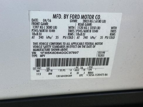 Used 2016 Ford Explorer XLT w/ Equipment Group 202A AWD/4WD image 15
