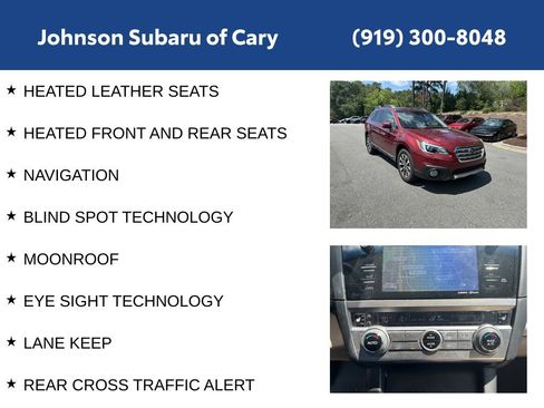 Used 2017 Subaru Outback 2.5i Limited AWD/4WD image 6