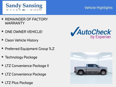 Used 2025 Chevrolet Silverado 1500 LTZ w/ Technology Package RWD image 8