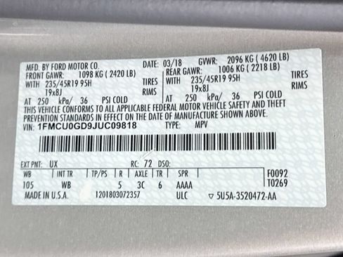 Used 2018 Ford Escape SE w/ SE Sport Appearance Package FWD image 32