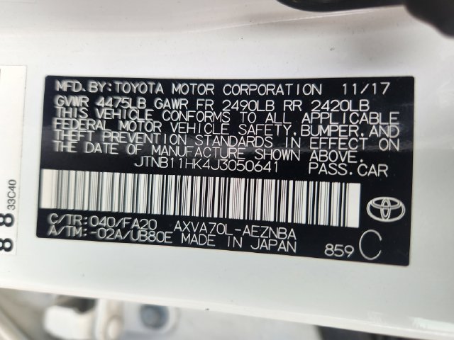 Used 2018 Toyota Camry LE FWD image 23
