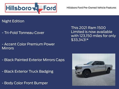 Used 2021 RAM 1500 Limited w/ Night Edition AWD/4WD image 9