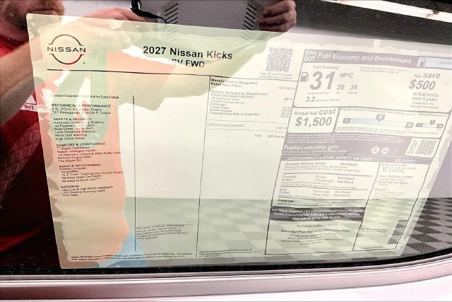 New 2027 Nissan Kicks SV FWD image 37