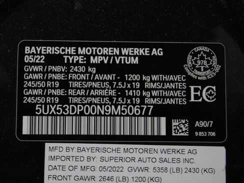Used 2022 BMW X3 xDrive30i AWD/4WD image 75
