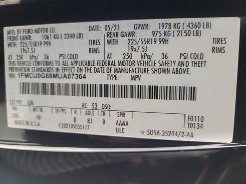 Used 2021 Ford Escape SE w/ SE Sport Appearance Package FWD image 33