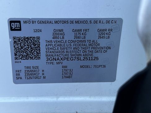 Used 2025 Chevrolet Equinox LT w/ Convenience Package II image 52