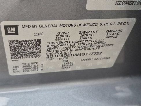 Used 2021 GMC Sierra 1500 SLT w/ Driver Alert Package I RWD image 26