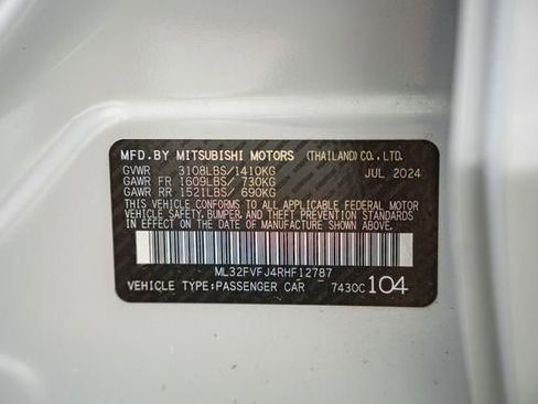 New 2024 Mitsubishi Mirage G4 SE image 31