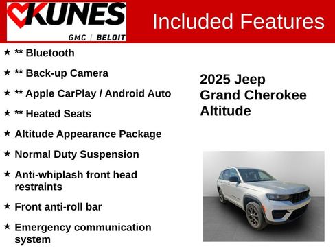 Used 2025 Jeep Grand Cherokee Altitude AWD/4WD image 2