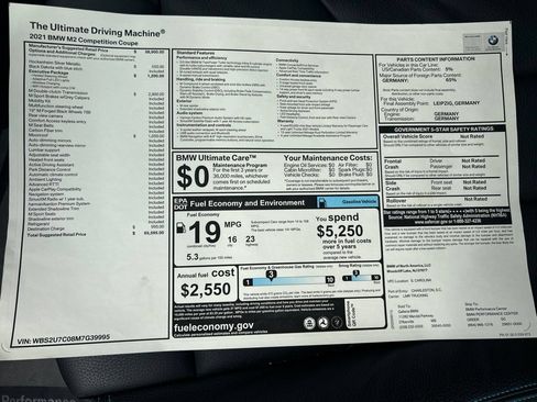 Used 2021 BMW M2 Competition RWD image 22