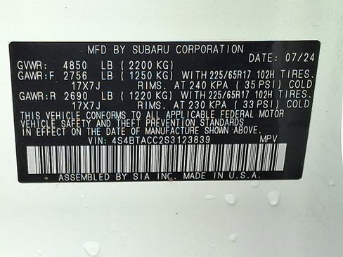 Certified 2025 Subaru Outback Premium image 26