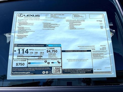 New 2026 Lexus ES 500e w/ Convenience Package AWD/4WD image 22