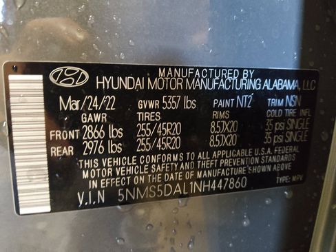Used 2022 Hyundai Santa Fe Calligraphy image 33