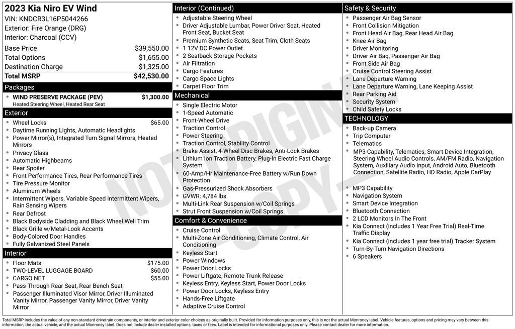 Used 2023 Kia Niro Wind w/ Wind Preserve Package FWD image 17