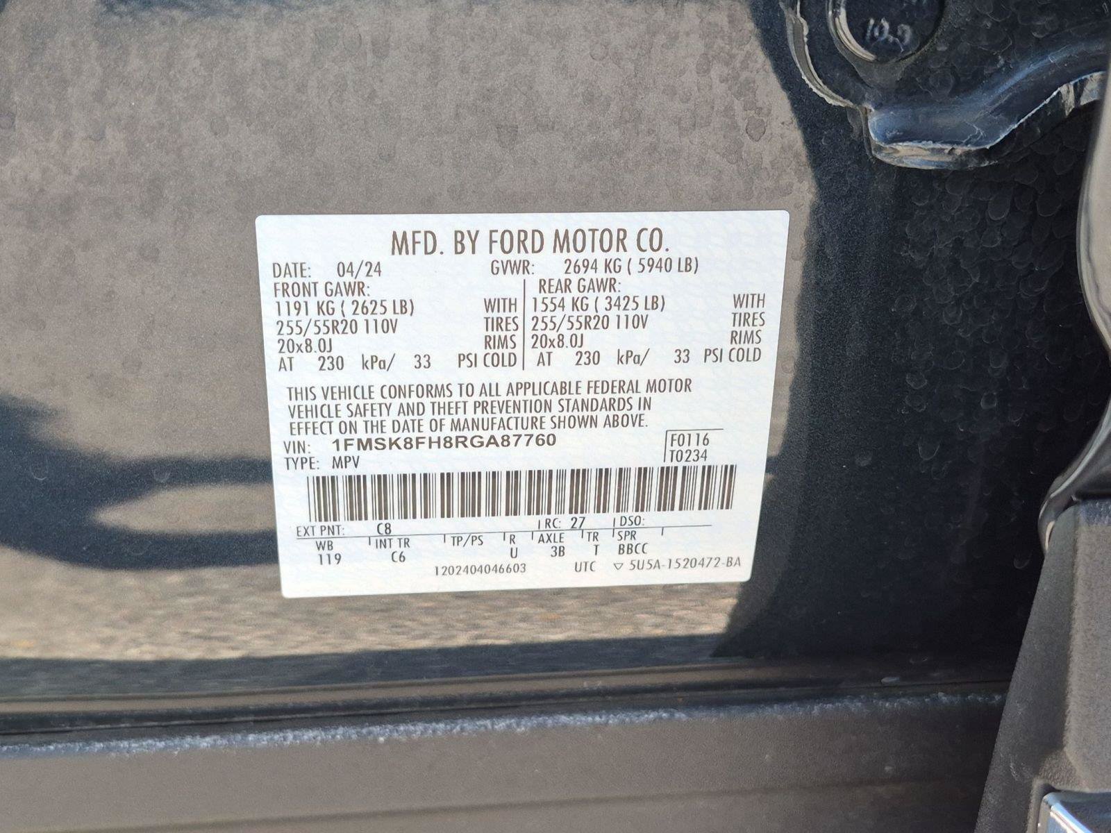 Used 2024 Ford Explorer Limited w/ Limited Technology Package AWD/4WD image 34