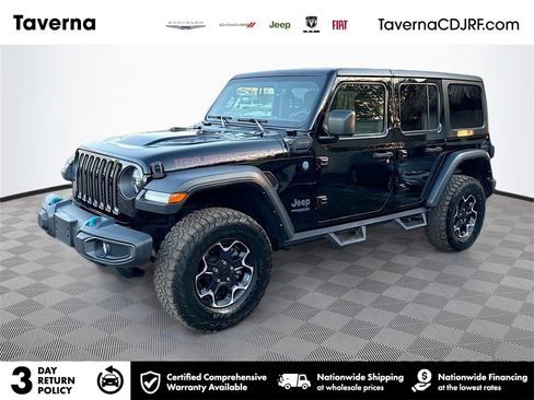 Used 2022 Jeep Wrangler Unlimited Rubicon 4xe w/ Cold Weather Group image 1