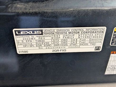 Certified 2022 Lexus RX 450hL AWD w/ Premium Package image 27