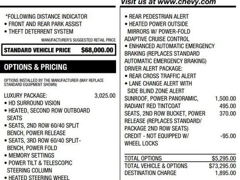 Used 2023 Chevrolet Suburban RST w/ Luxury Package image 3