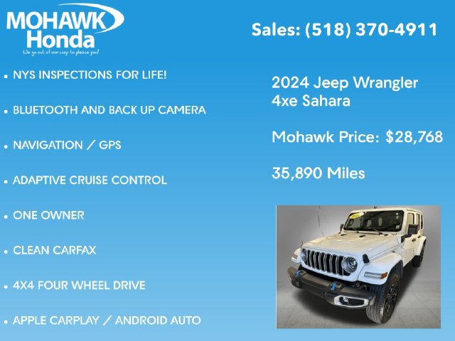 Used 2024 Jeep Wrangler Unlimited Sahara w/ Technology Group AWD/4WD image 7