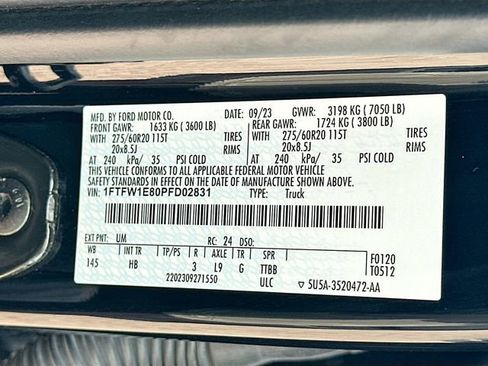 Certified 2023 Ford F150 Lariat w/ Equipment Group 502A High AWD/4WD image 33