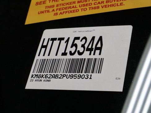 Certified 2023 Hyundai Kona SEL w/ Cargo Package FWD image 35