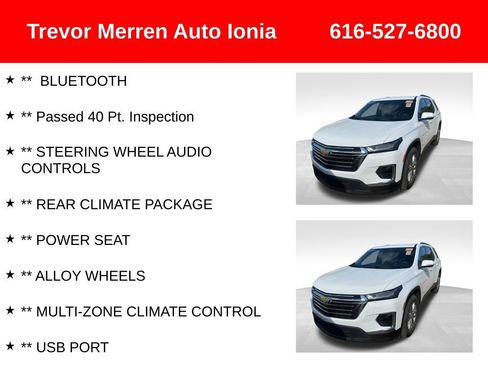 Used 2023 Chevrolet Traverse LT w/ LPO, Floor Liner Package AWD/4WD image 6