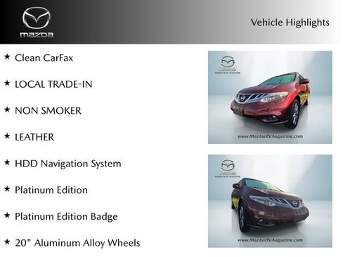 Used 2012 Nissan Murano LE w/ Platinum Pkg AWD/4WD image 2