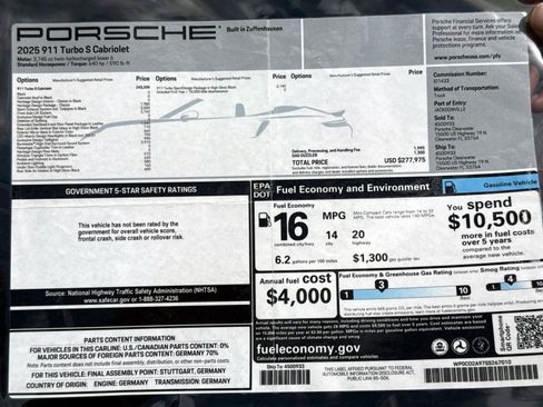 Used 2025 Porsche 911 Turbo AWD/4WD image 23