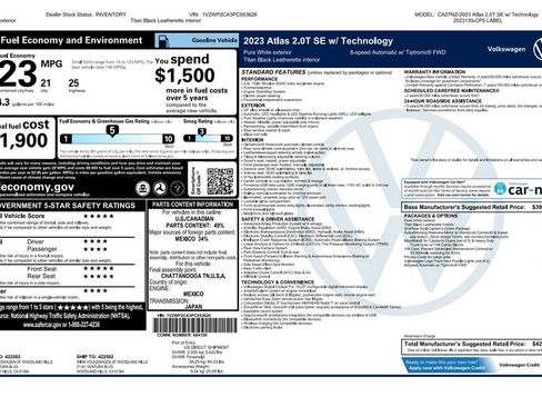 Used 2023 Volkswagen Atlas SE FWD image 2