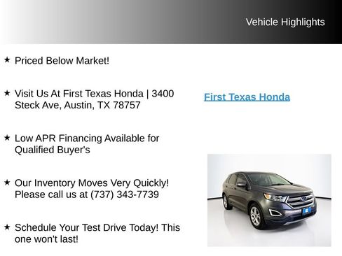 Used 2016 Ford Edge Titanium FWD image 9