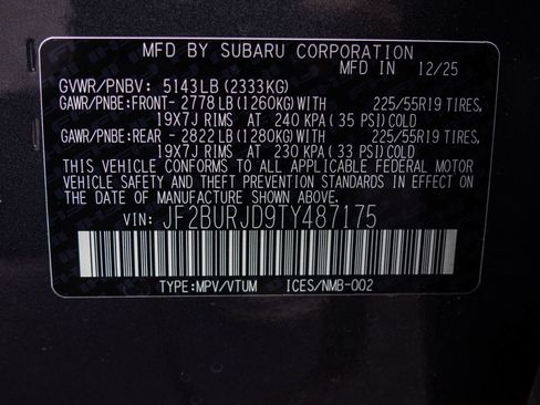 New 2026 Subaru Outback Touring XT AWD/4WD image 49