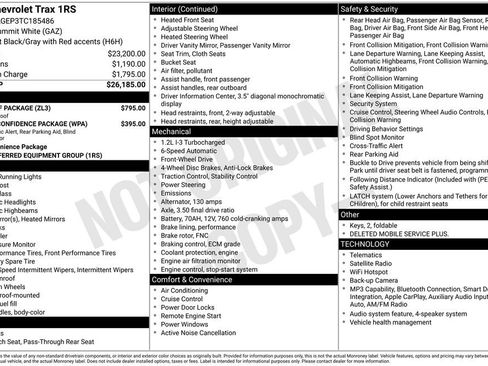 New 2026 Chevrolet Trax RS w/ Sunroof Package FWD image 36