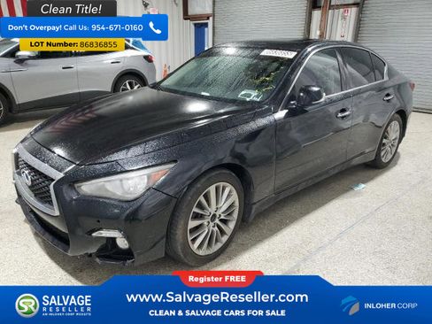 Used 2019 INFINITI Q50 Luxe w/ Essential Package (3.0T Luxe) image 1