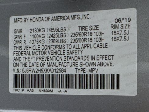 Certified 2019 Honda CR-V EX image 31