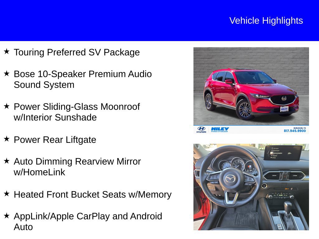 Used 2021 MAZDA CX-5 Touring w/ Touring Preferred SV Package AWD/4WD image 9