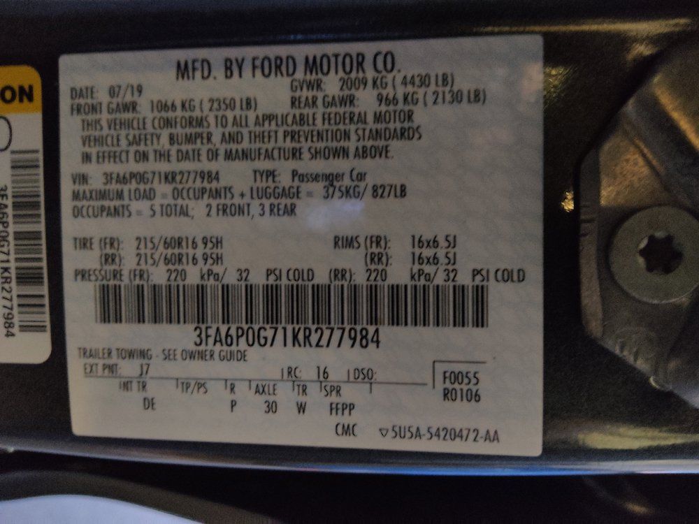 Used 2019 Ford Fusion S FWD image 33