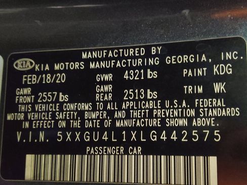 Used 2020 Kia Optima Premium image 33