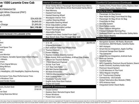 Used 2022 RAM 1500 Laramie AWD/4WD image 38