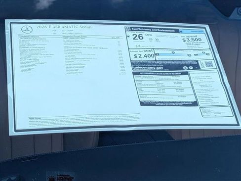 New 2026 Mercedes-Benz E 450 4MATIC Sedan image 17