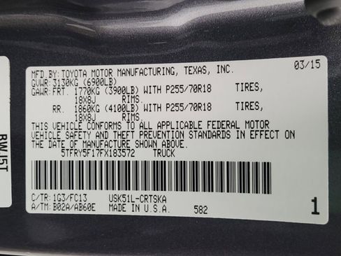 Used 2015 Toyota Tundra SR5 w/ SR5 Upgrade Package image 33