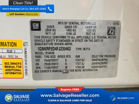 Used 2015 Chevrolet Traverse LS FWD image 17