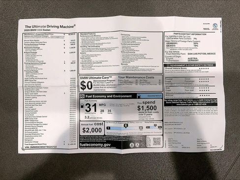 New 2026 BMW 330i 330i NA w/ M Sport Package image 20