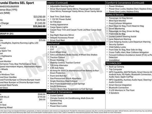 Certified 2025 Hyundai Elantra Sport FWD image 26