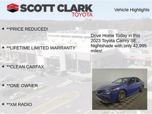 Used 2023 Toyota Camry SE w/ Convenience Package FWD image 12