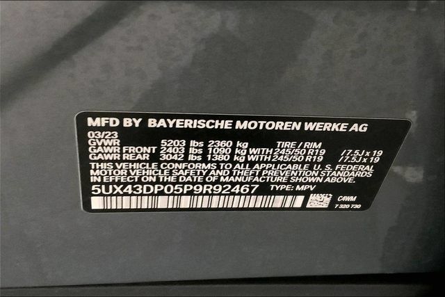 Used 2023 BMW X3 sDrive30i w/ Convenience Package RWD image 13